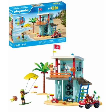 Playmobil - Jucarie de rol Turnul salvamarului si vehicul de plaja Playmobil - 1